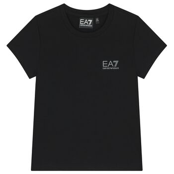 Girls Black Logo T-Shirt