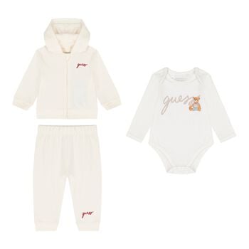 Baby Boys Ivory Logo Tracksuit Set