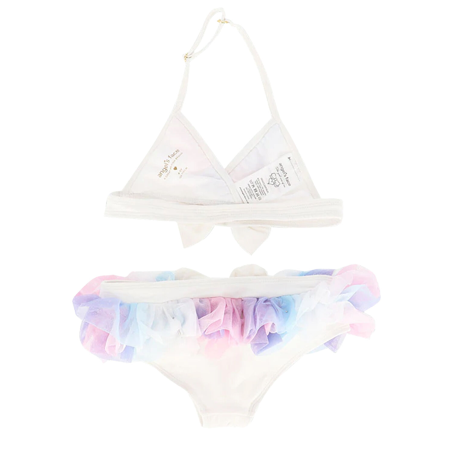 Girls White Tulle Bikini, 1, hi-res image number null
