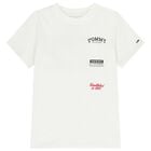 Boys White Logo T-Shirt, 2, hi-res