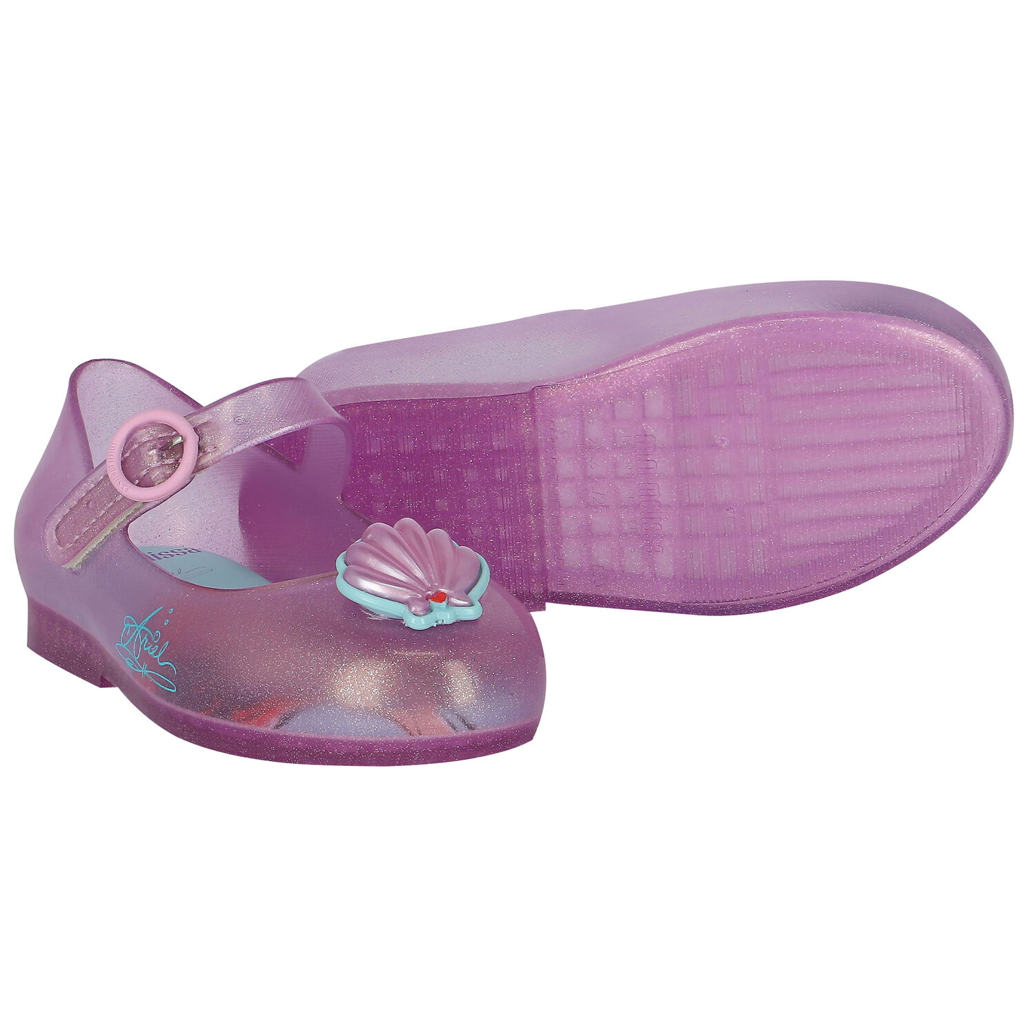 حذاء جيلي باللون الأزرق للبنات, 3, hi-res image number null