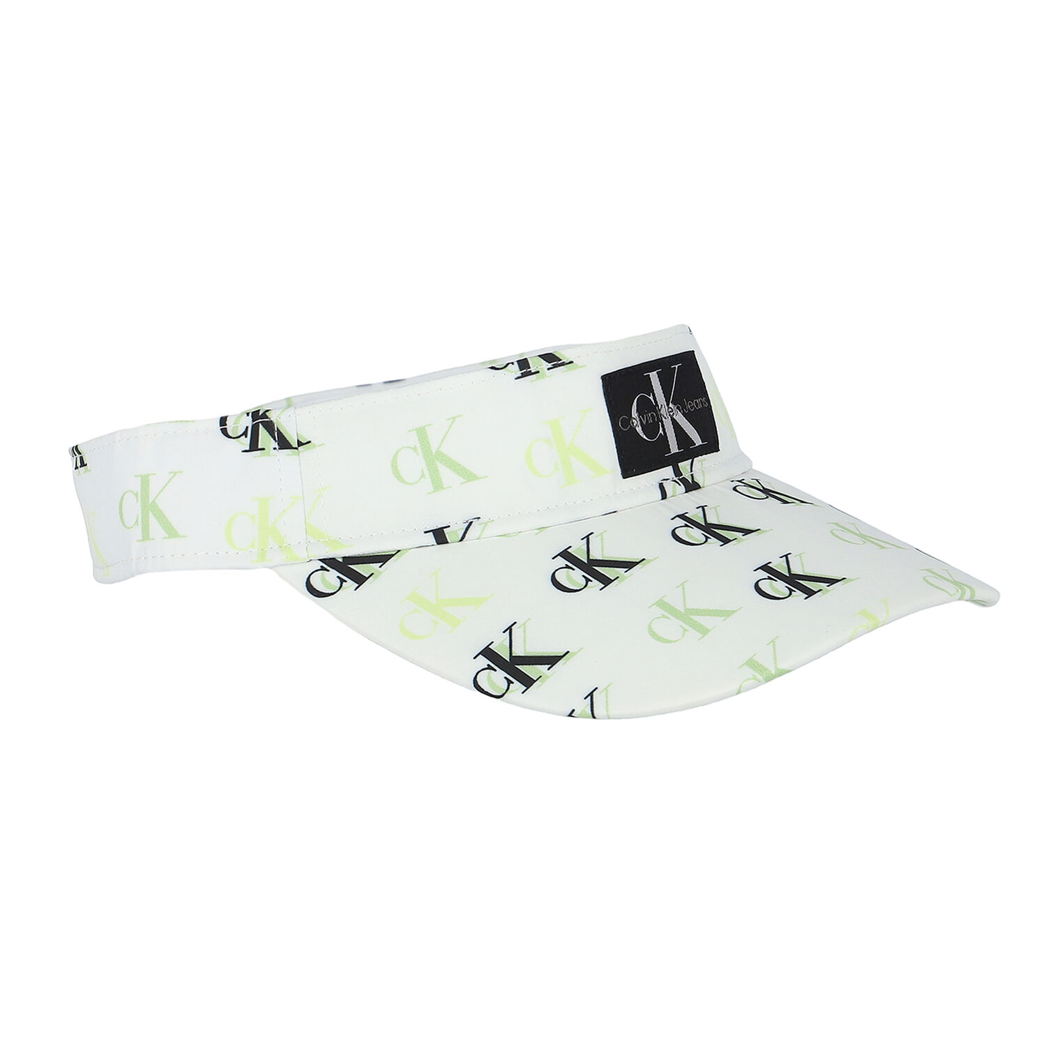 Girls White Logo Visor, 1, hi-res