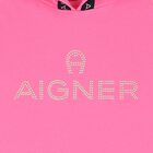 Girls Pink & Gold Logo Dress, 1, hi-res