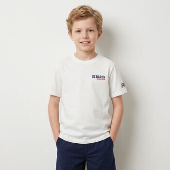 Boys White Logo T-Shirt