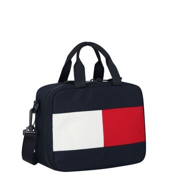 Boys Navy Blue Canvas Logo Lunch Bag ( 28cm ) 