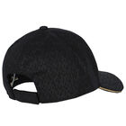 كاب بنات بالشعار باللون الاسود, 1, hi-res