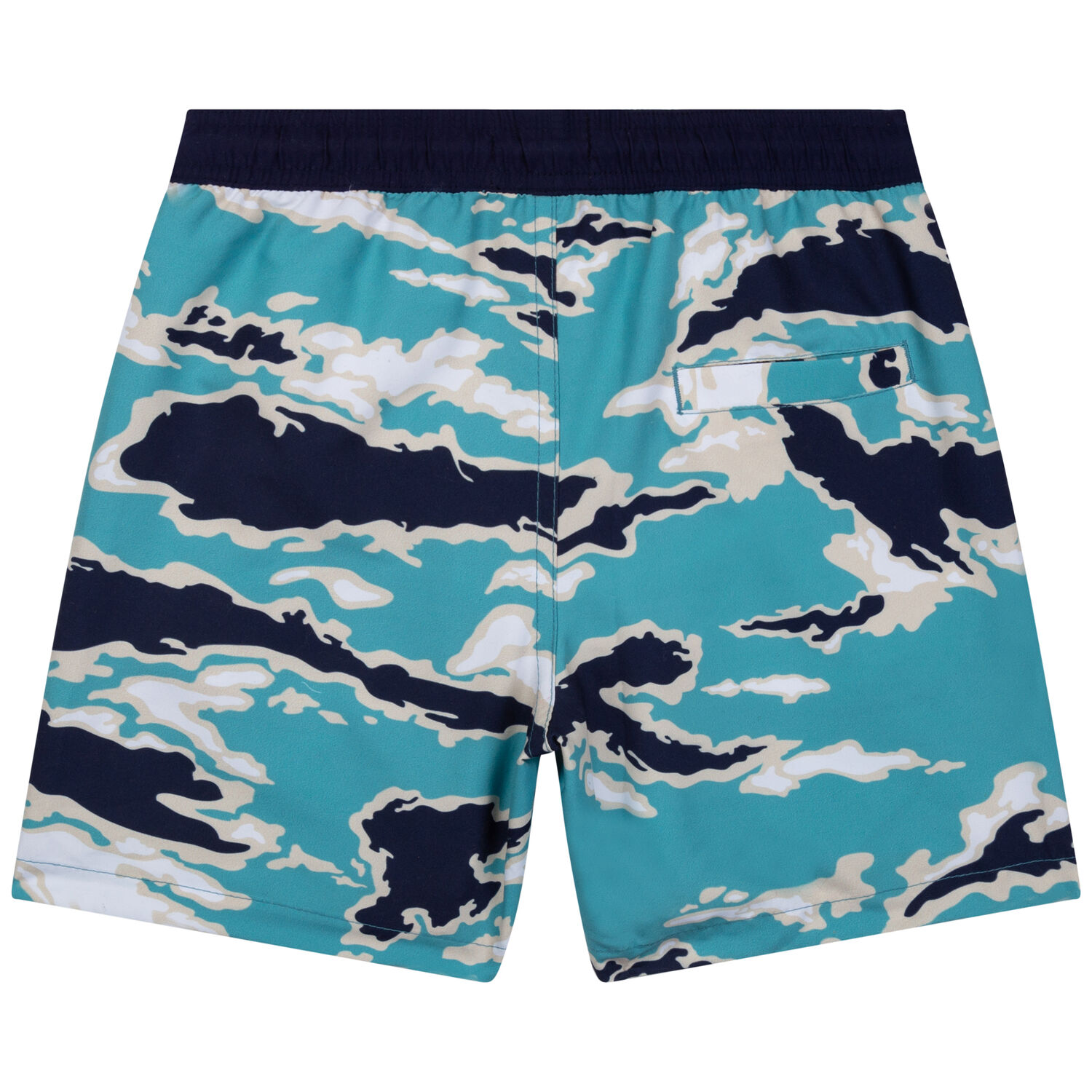 Boys Blue Logo Swim Shorts, 1, hi-res image number null