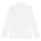 Boys White Teddy Bear Polo Shirt, 1, hi-res