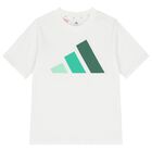 White & Green Logo T-Shirt, 1, hi-res