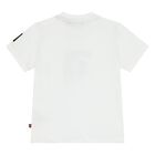 Younger Boys White Logo T-Shirt, 2, hi-res