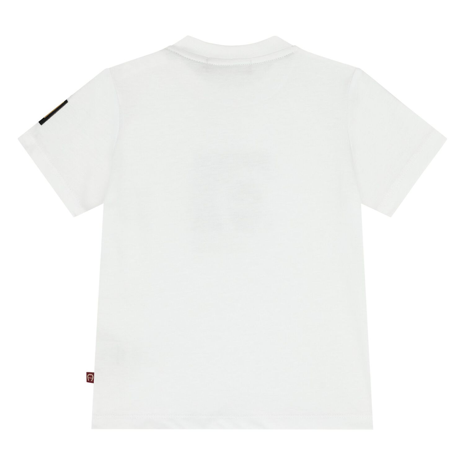 Younger Boys White Logo T-Shirt, 2, hi-res