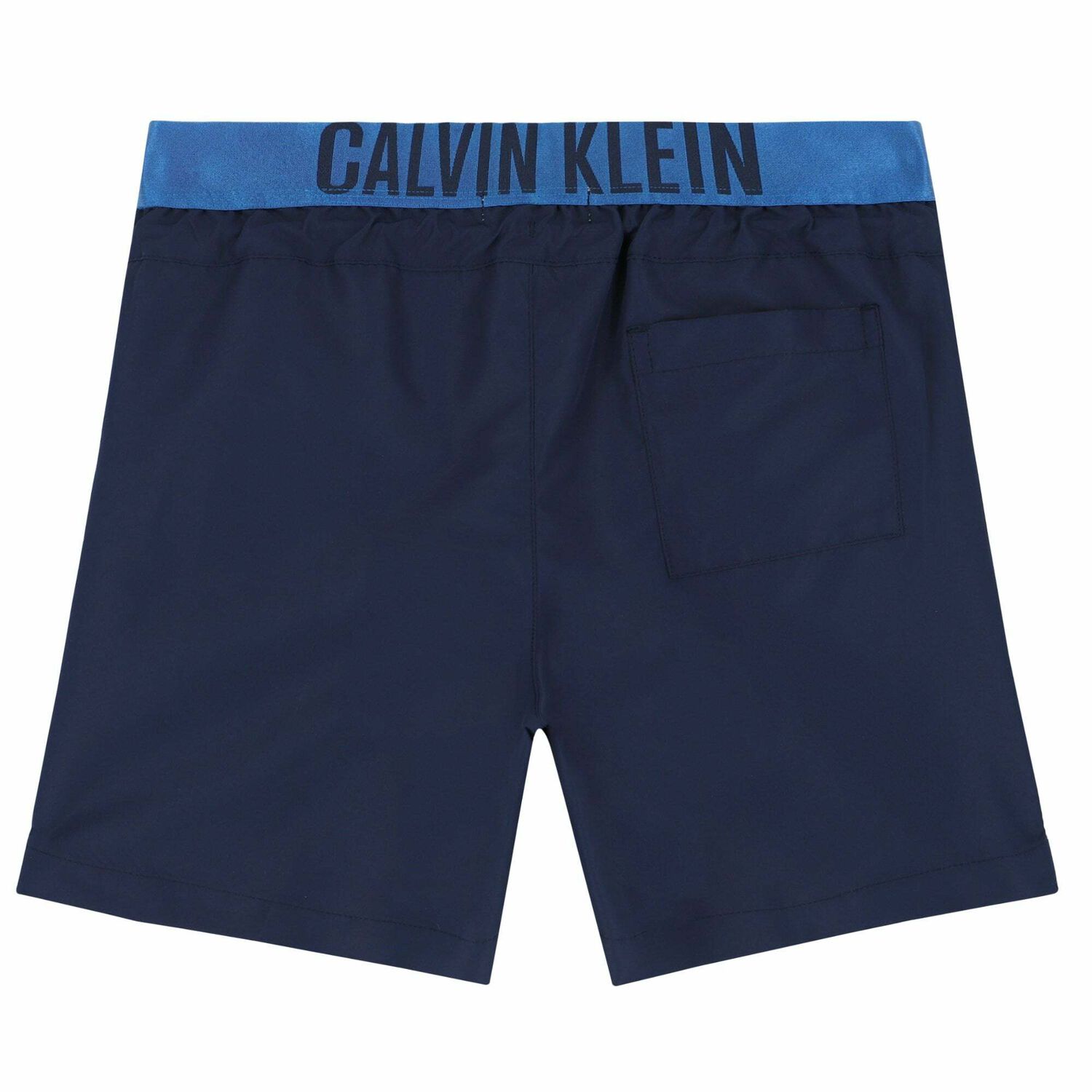 Boys Navy Logo Swim Shorts, 2, hi-res