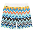Younger Boys Multi-Coloured Logo Zig Zag Shorts, 1, hi-res