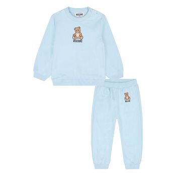 Younger Blue Teddy Bear Logo Tracksuit