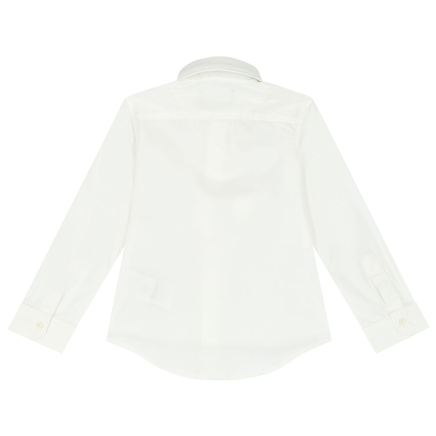 Boys White Logo Shirt, 1, hi-res