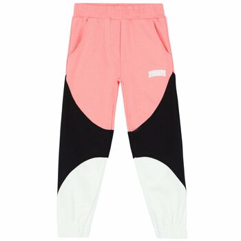 Girls Pink Logo Joggers