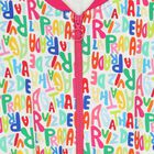 Girls White & Pink Logo Playsuit, 1, hi-res