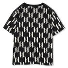 Boys Black & White Logo T-Shirt, 1, hi-res