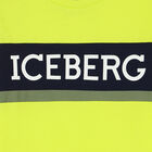 تيشيرت بالشعار باللون الأخضر نيون للأولاد, 1, hi-res