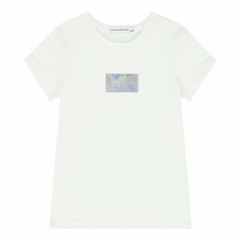 Girls White Logo T-Shirt