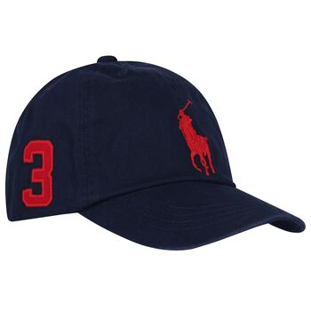 Boys Navy Blue Logo Cap