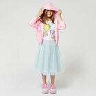 Girls Blue Sequin Tulle Skirt, 1, hi-res