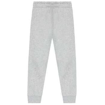 Boys Grey Logo Joggers