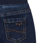 Younger Boys Navy Blue Denim Joggers, 1, hi-res