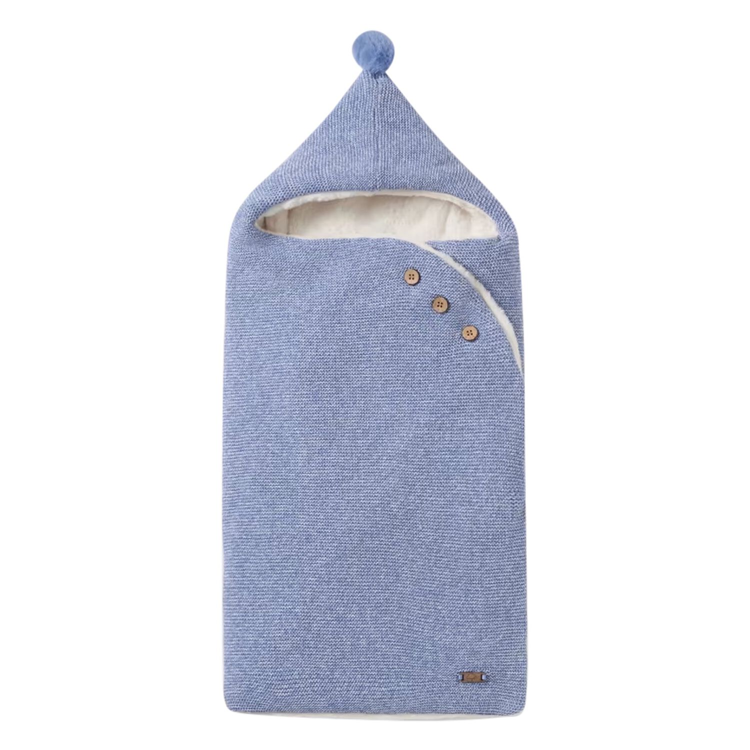 مدس أولاد منسوج بالشعار باللون  الأزرق , 1, hi-res