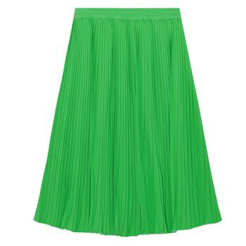 Girls Green Pleated Becka Skirt