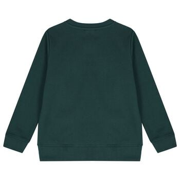 Boys Green Horse Logo Sweatshirt