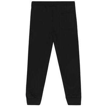 Boys Black Logo Joggers