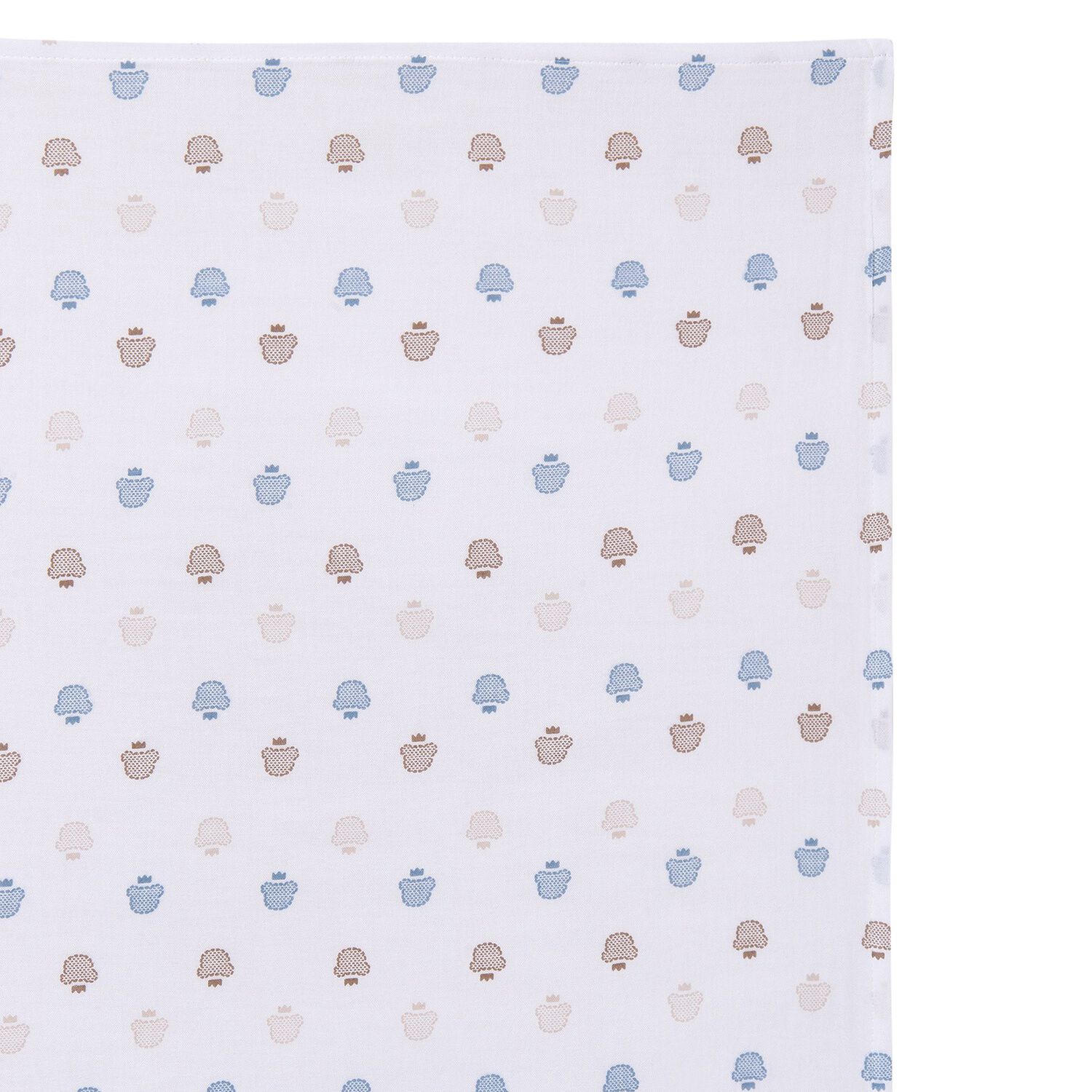 Baby Boys White Teddy Bear Blanket, 1, hi-res image number null