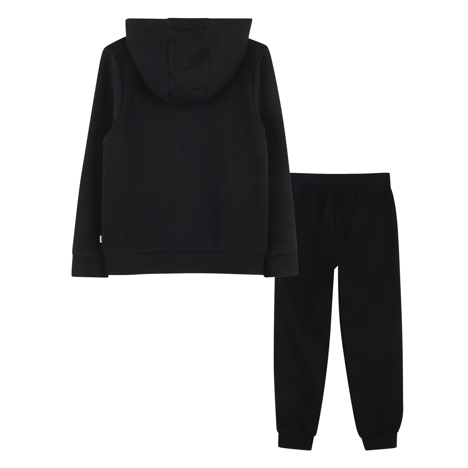 Boys Black Logo Tracksuit, 1, hi-res