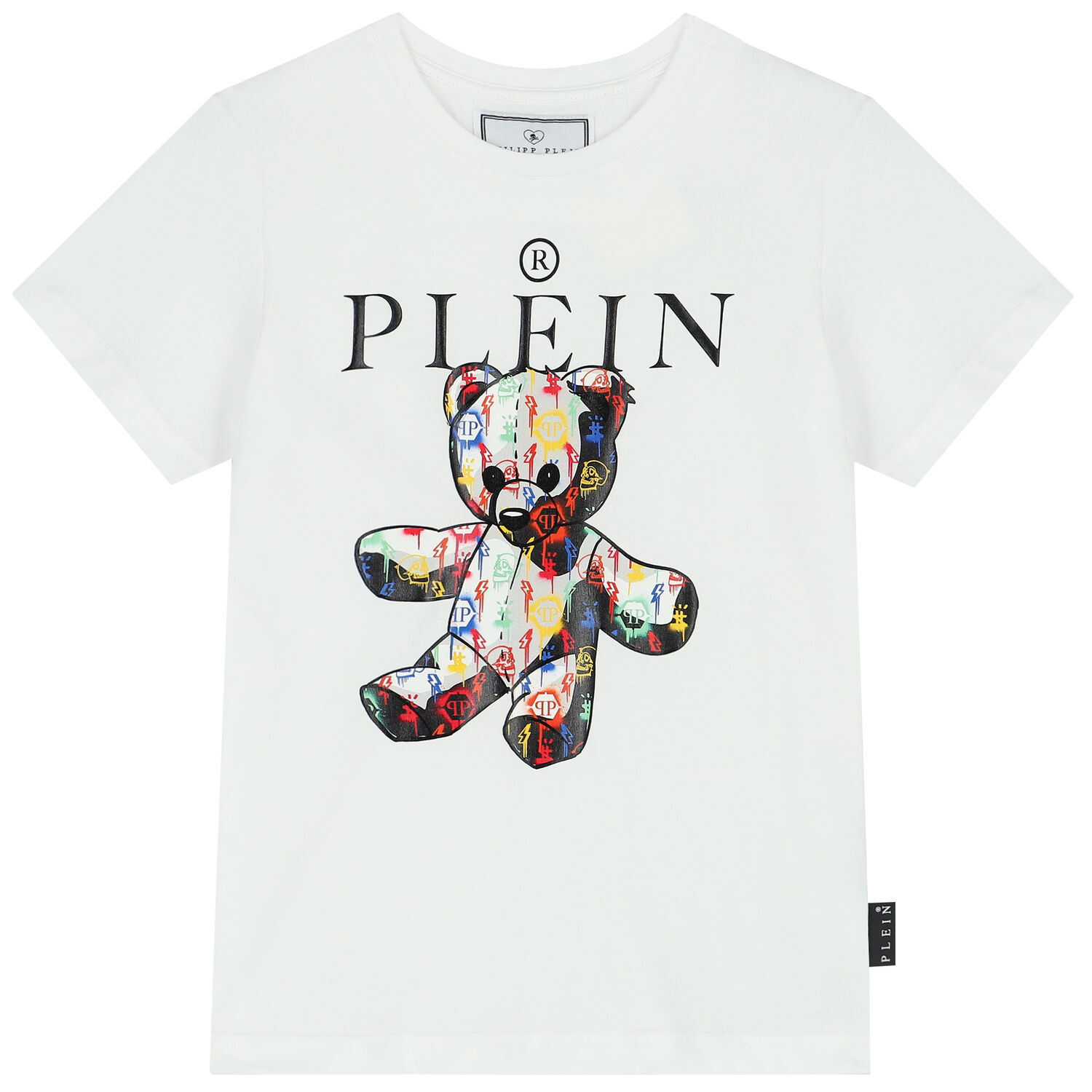 تيشيرت بالشعار باللون الابيض للاولاد, 1, hi-res image number null