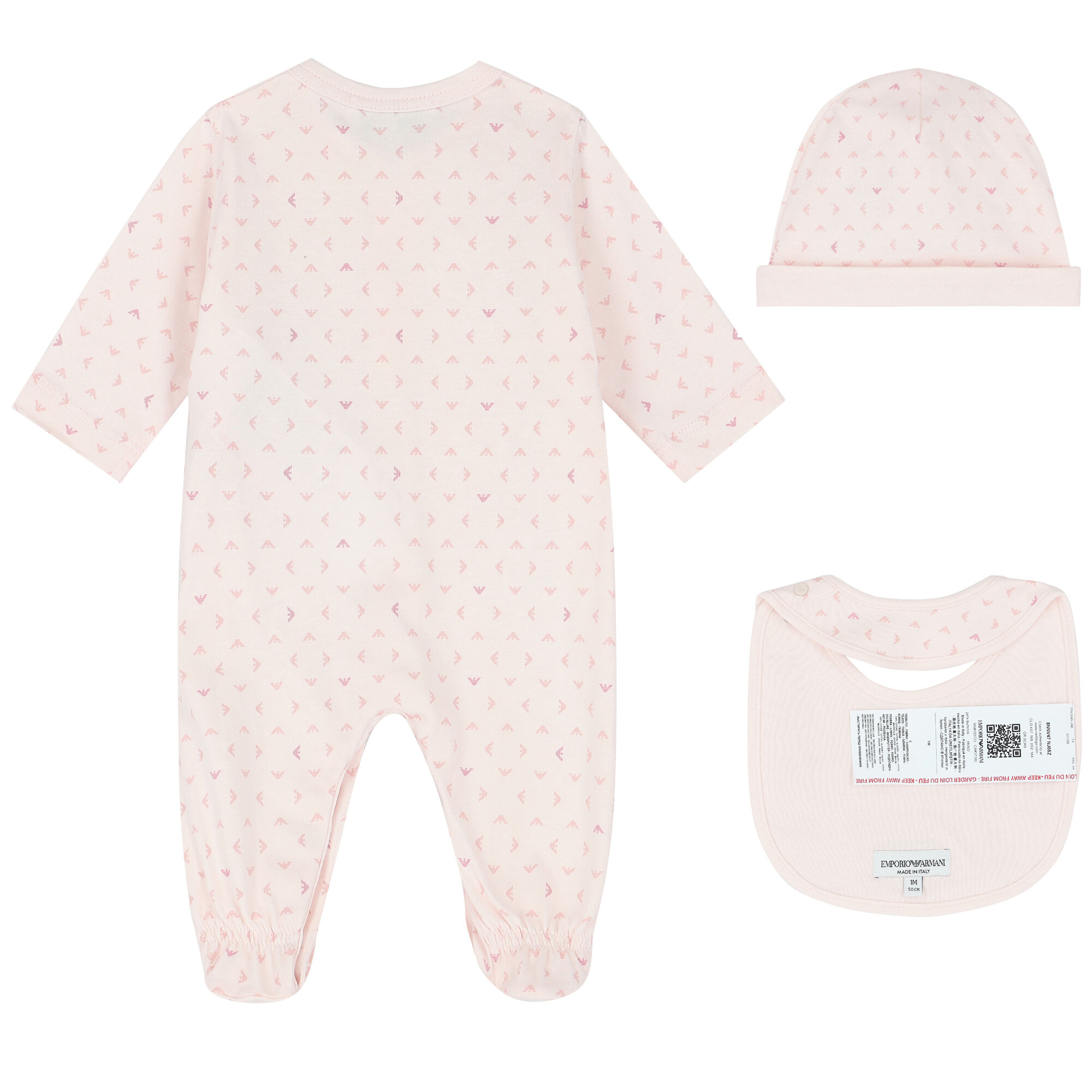 Baby girl pink sleepsuits sales
