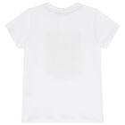 Boys White Logo T-Shirt, 1, hi-res