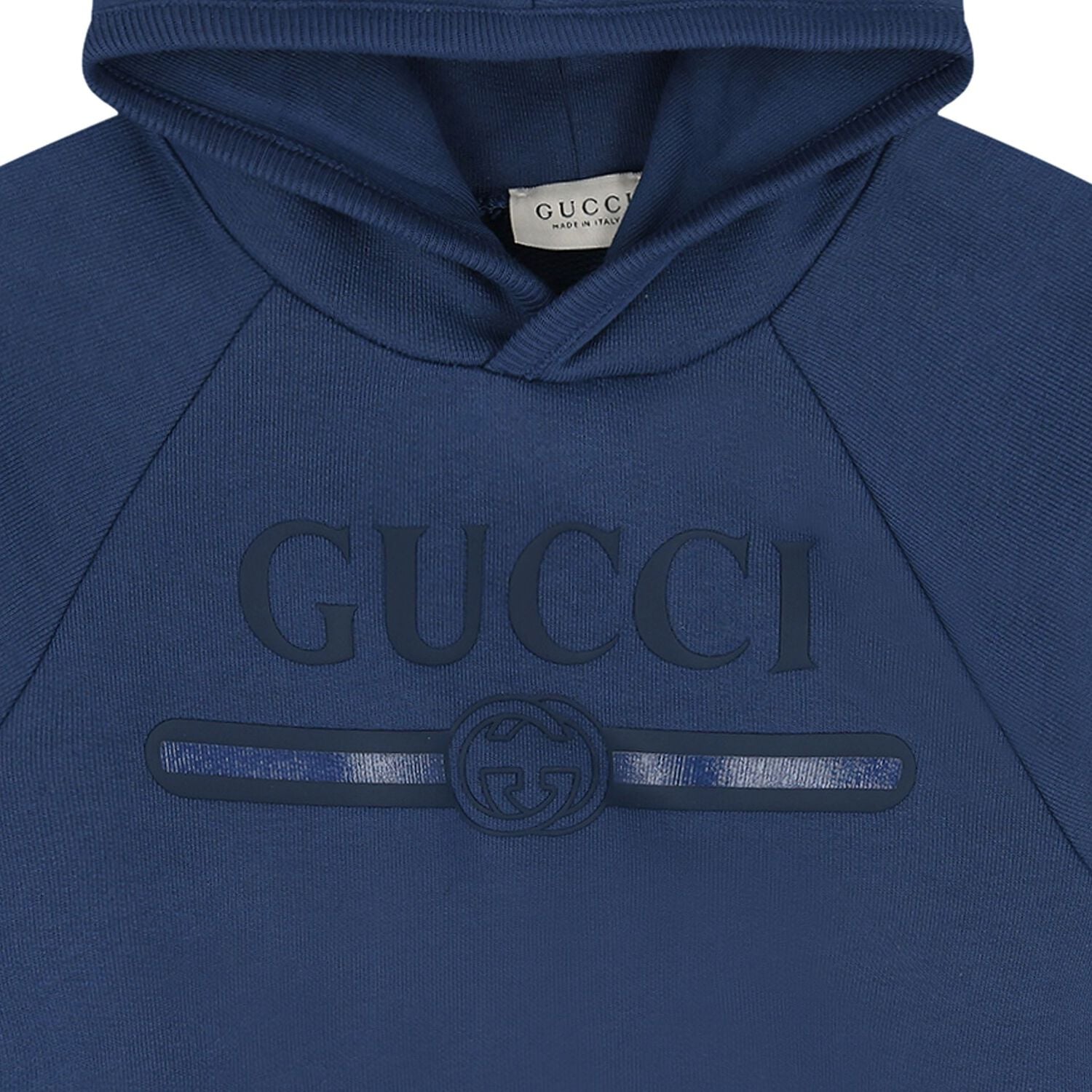 Boys Younger Blue Logo Hooded Top, 1, hi-res