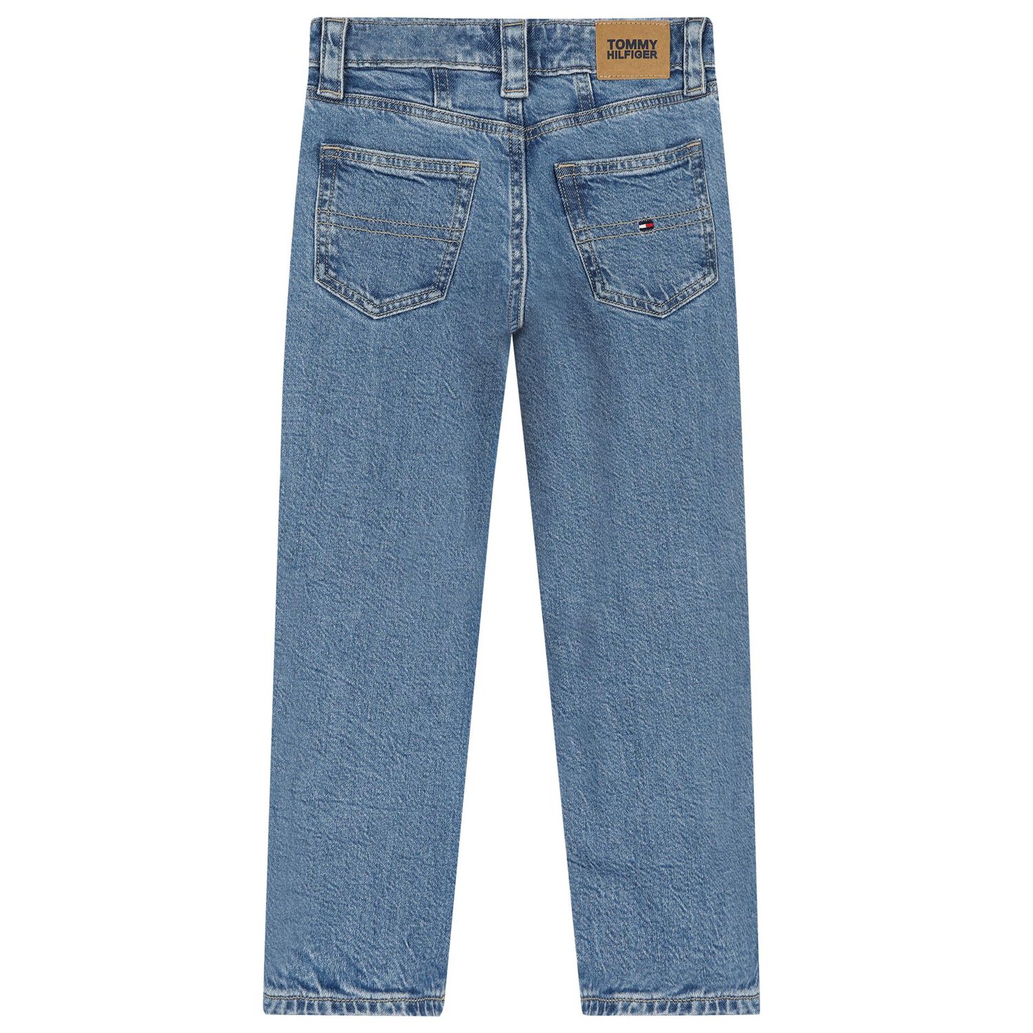 Girls Blue Logo Denim Jeans, 1, hi-res image number null