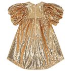 Girls Gold Sequin Dress, 1, hi-res