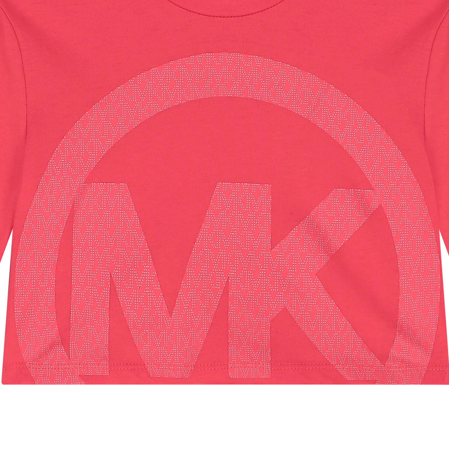 Girls Pink Logo Crop Long Sleeve Top, 1, hi-res image number null