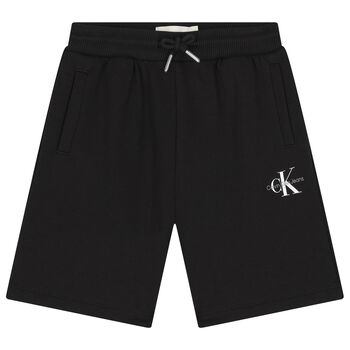 Boys Black Logo Shorts