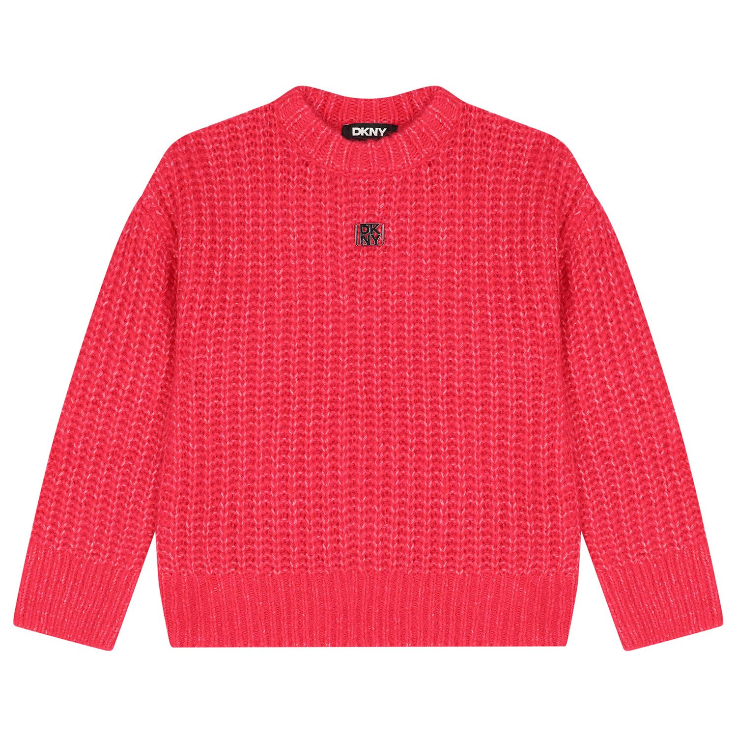 سترة محبوكة بشعار أحمر للبنات, 1, hi-res