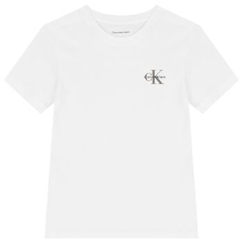 Boys White Logo T-Shirt