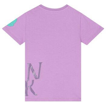 Younger Girls Purple Logo T-Shirt