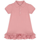 Baby Girls Pink Polo Dress Set, 1, hi-res