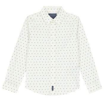 Boys White Logo Shirt