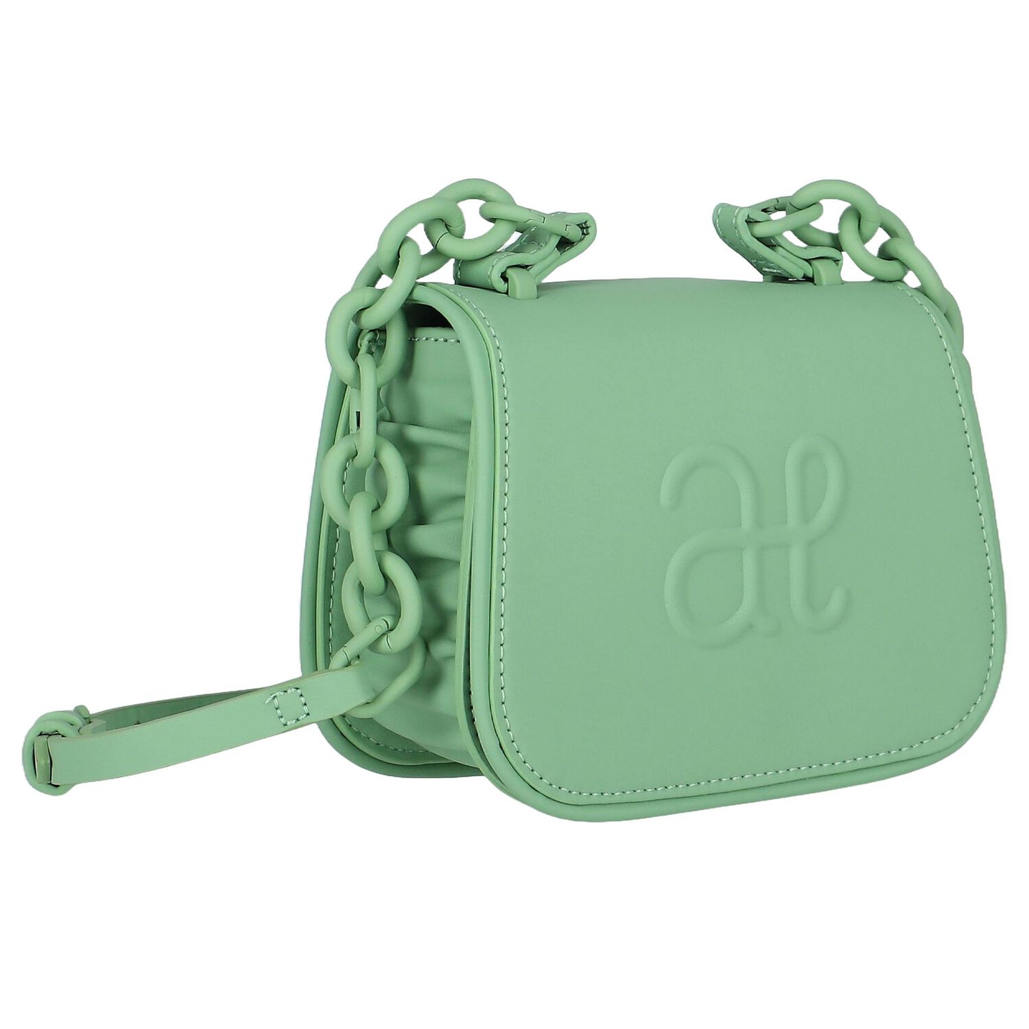Girls Green Logo Handbag, 2, hi-res image number null