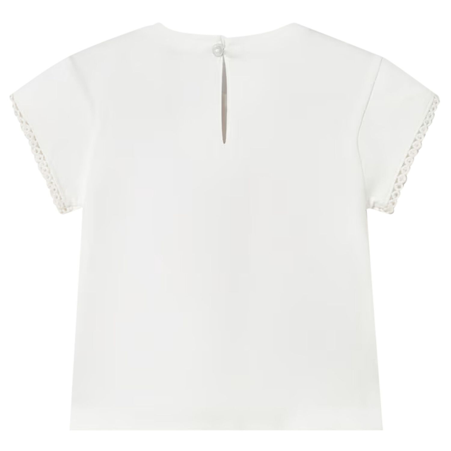 Younger Girls Ivory T-Shirt, 1, hi-res