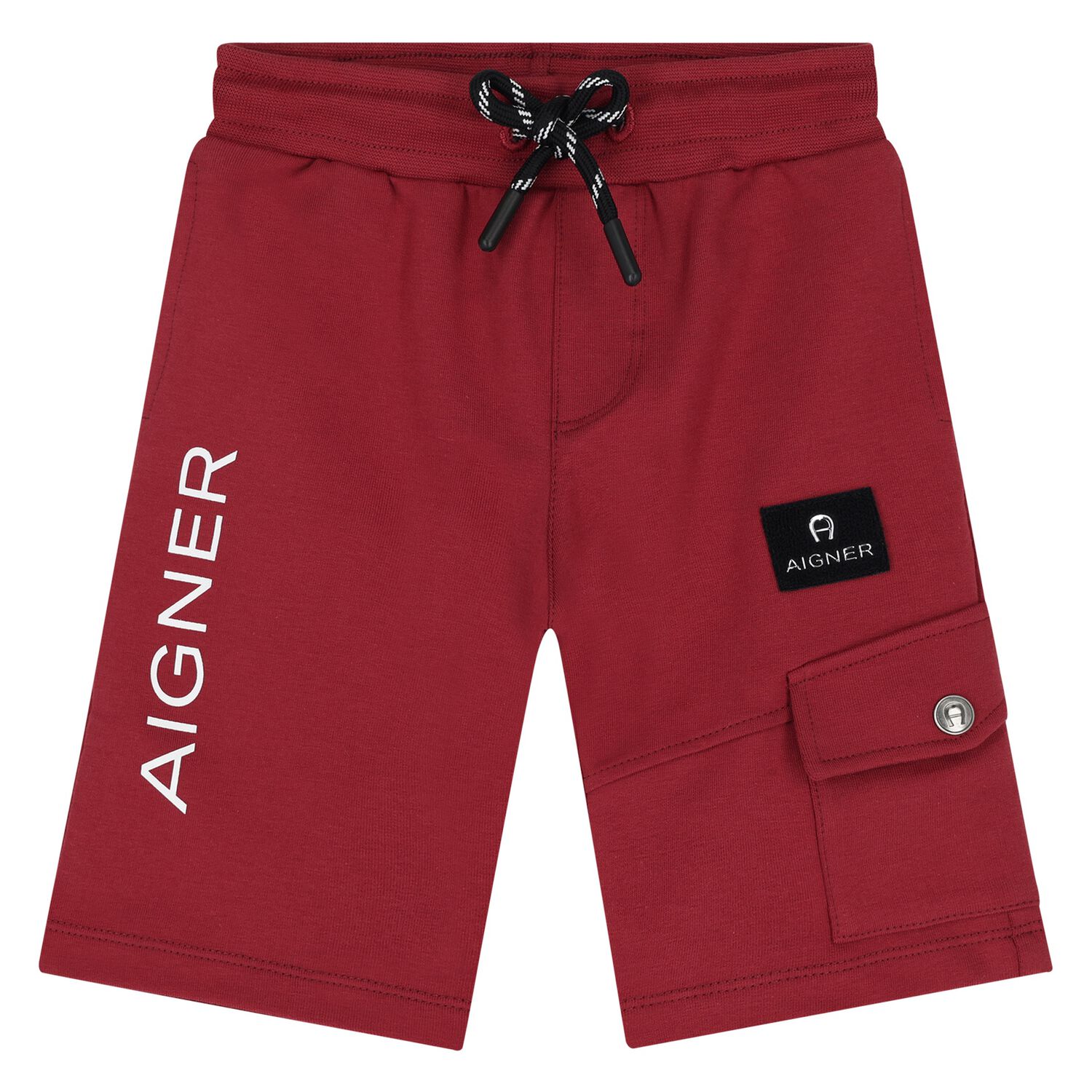 Younger Boys Red Logo Shorts , 3, hi-res